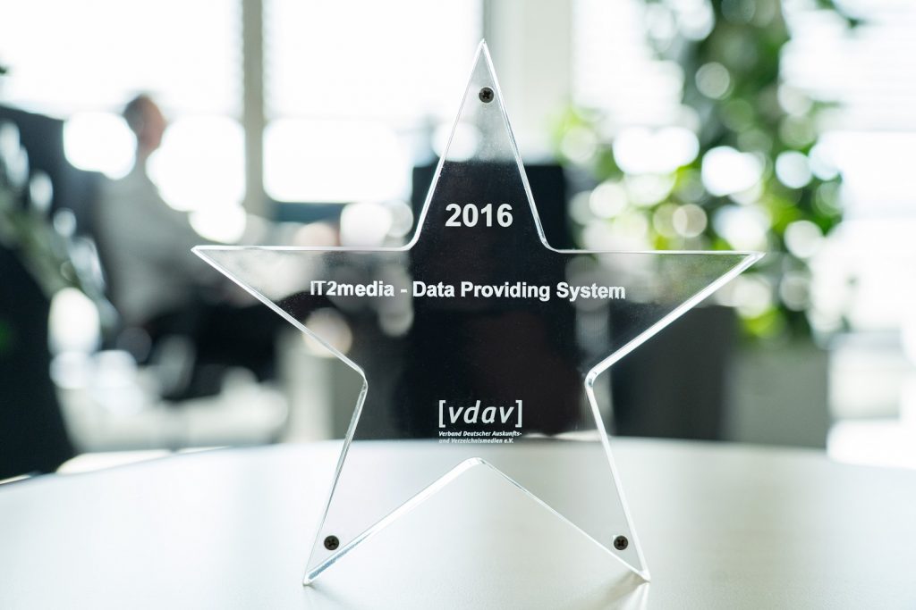 Der vdav verleiht in jedem Jahr einen Award in Sternform für Innovation und Technik.