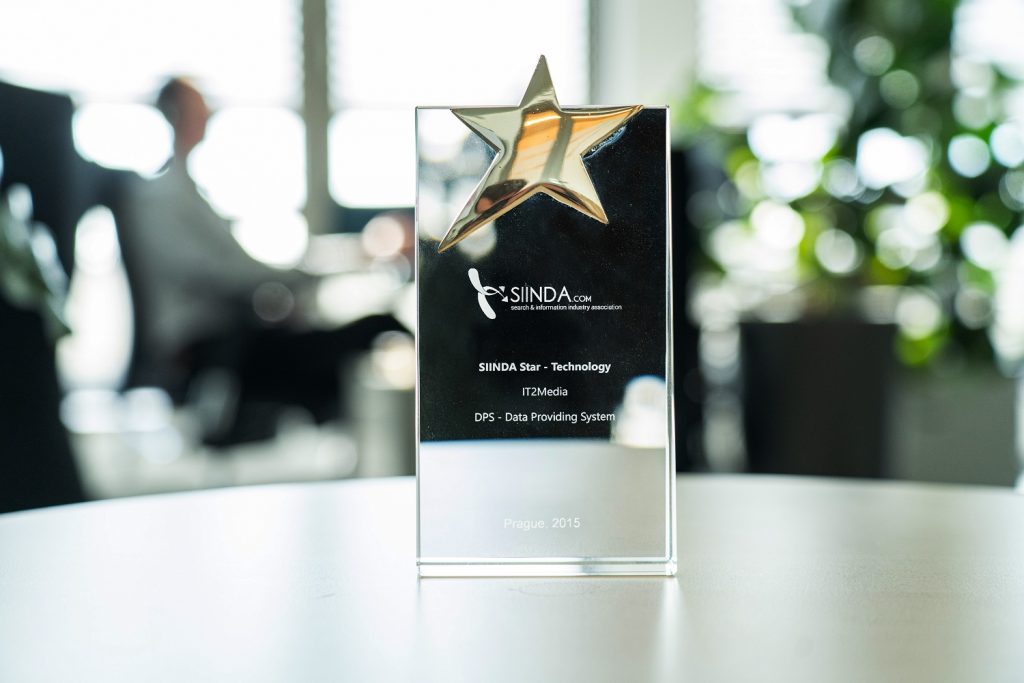 Award Siinda Star Technology für unser Datenqualitätsmanagement-Tool DPS