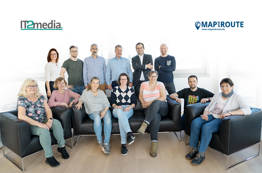 Zusammenführung von Map and Route und IT2media: IT2media wächst mit Map and Route