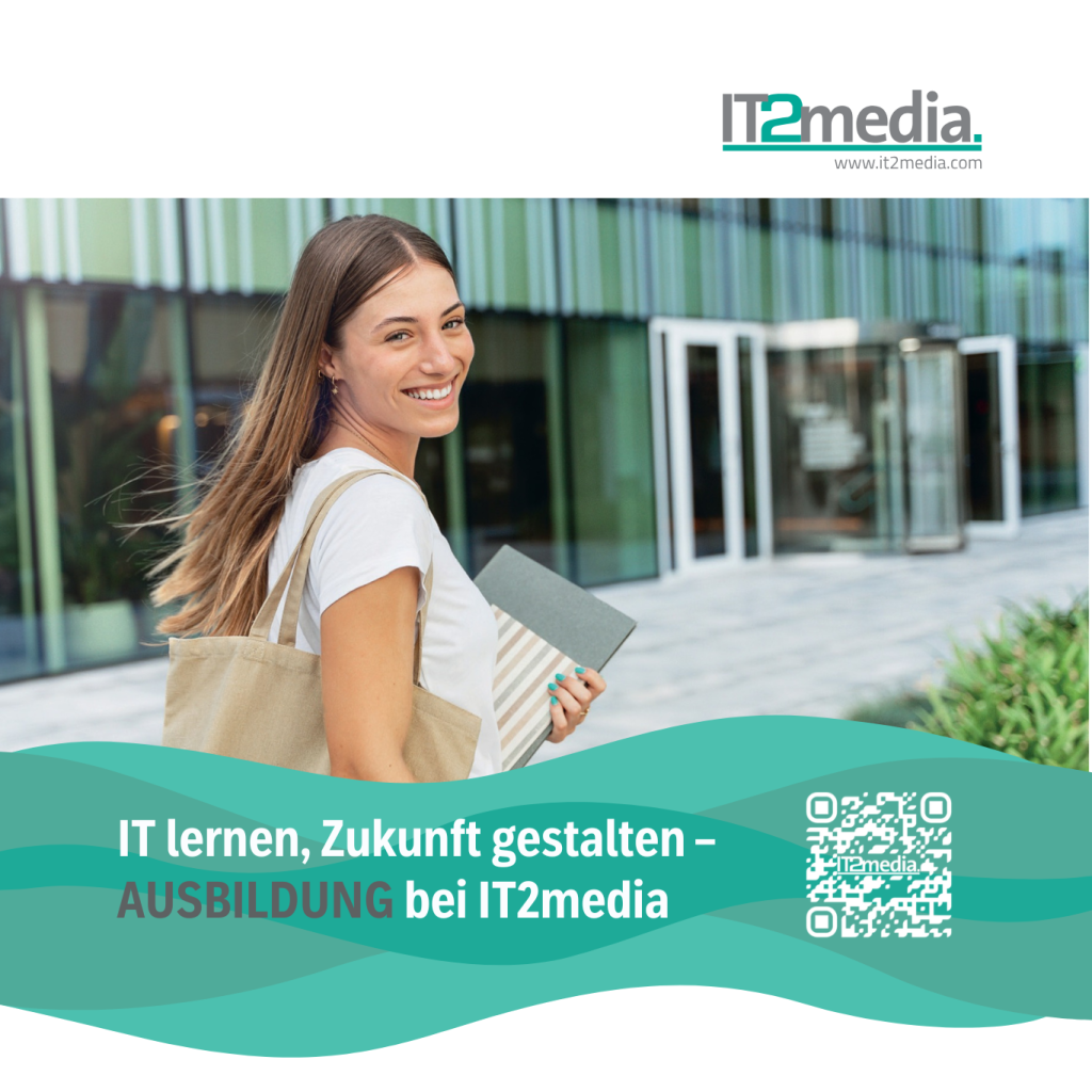 Deckblatt Broschüre Ausbildung bei IT2media