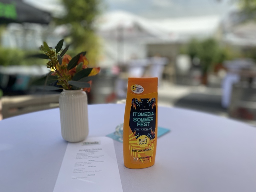 IT2media Sommerfest Sonnencreme