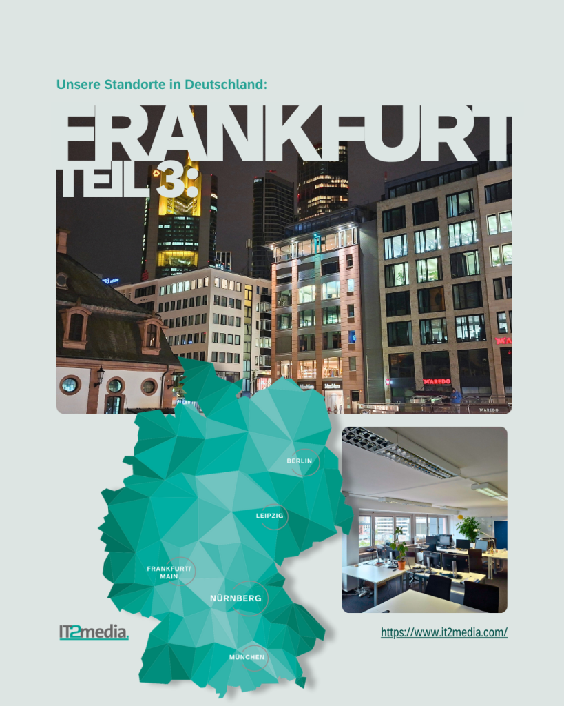 Fotocollage vom IT2media Standort Frankfurt am Main