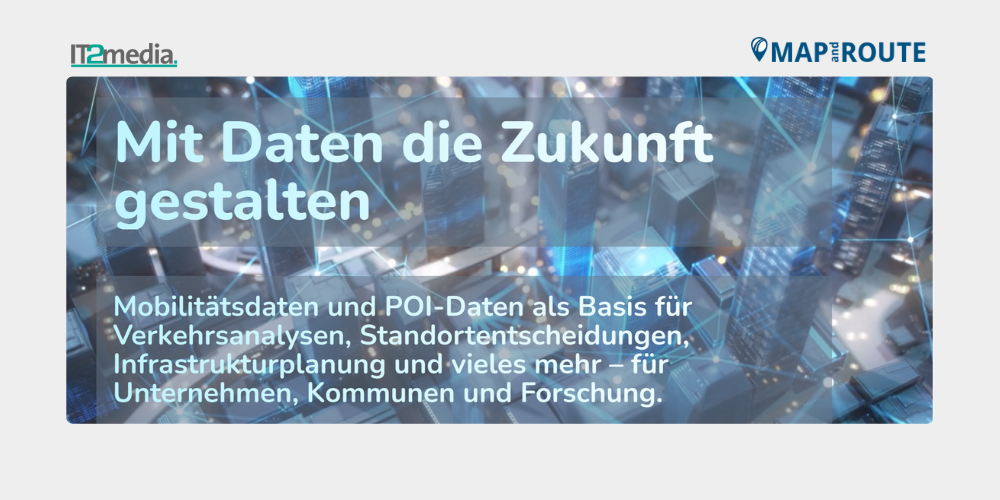 Screenshot der Webseite von Map and Route